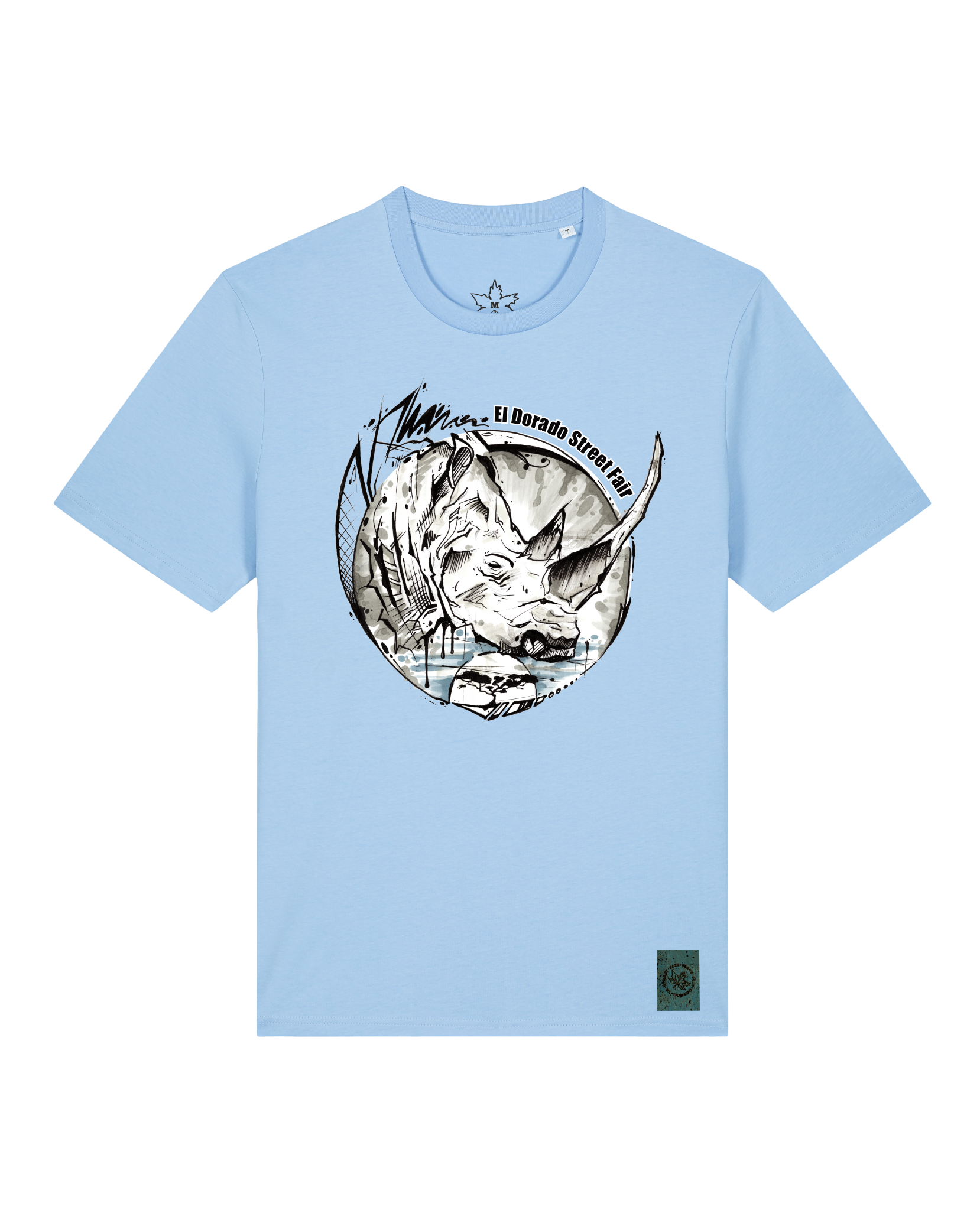 bio-unisex-medium fit-tshirt-rhinocchio-sttu169-lagune-front