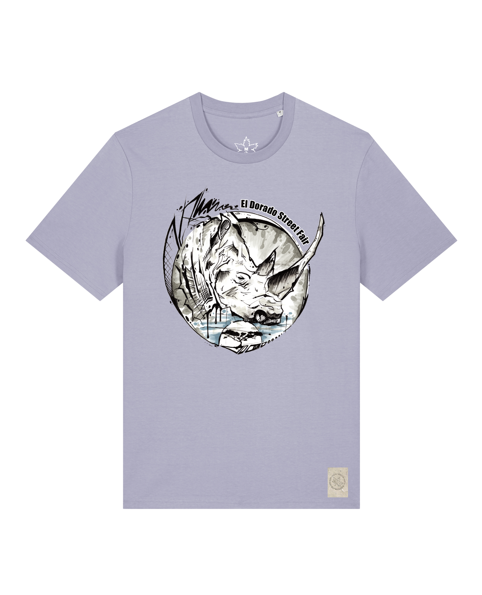 bio-unisex-medium fit-tshirt-rhinocchio-sttu169-lavender-front