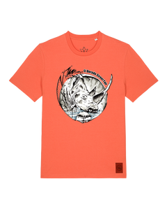 bio-unisex-medium fit-tshirt-rhinocchio-sttu169-mandarine-front