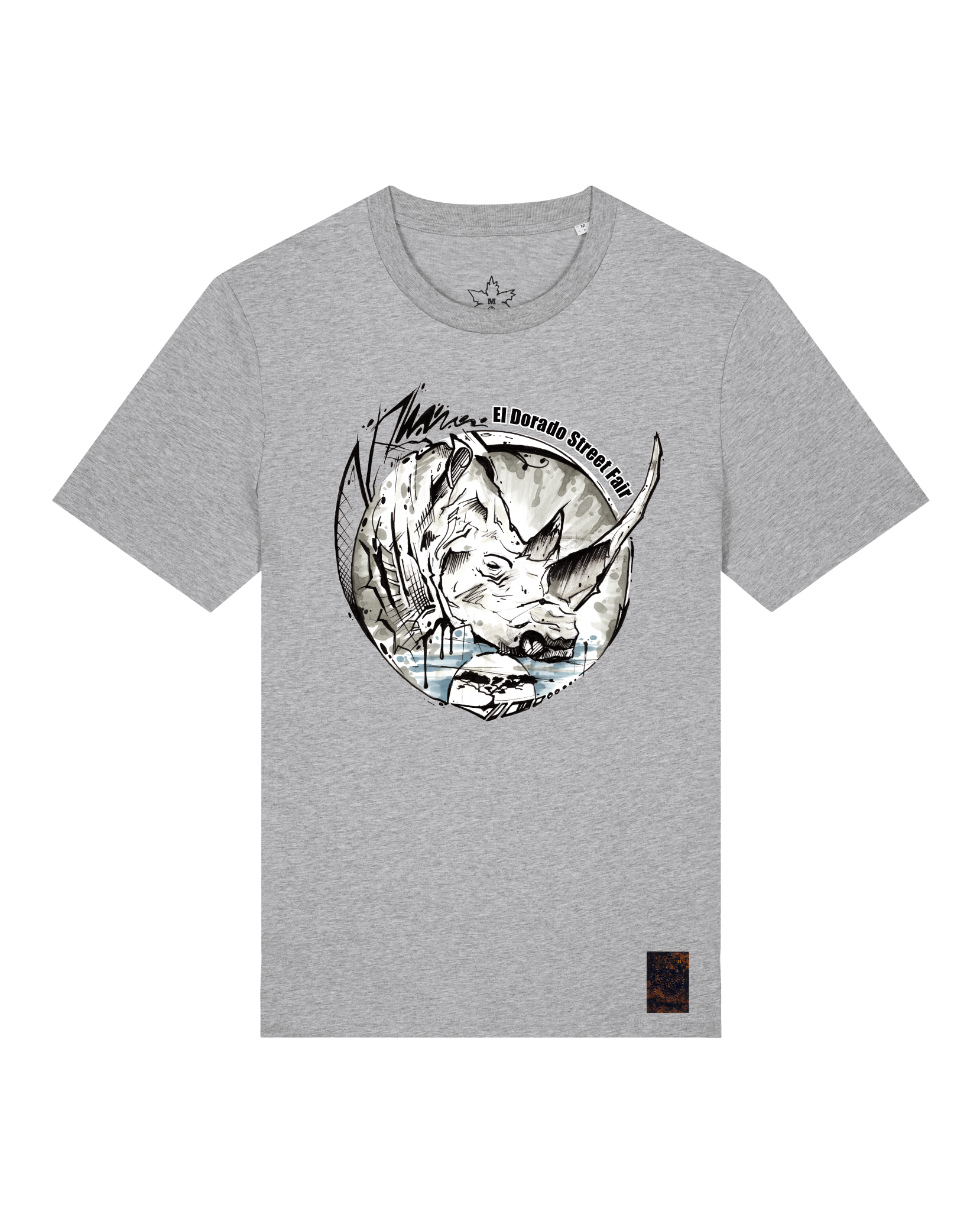 bio-unisex-medium fit-tshirt-rhinocchio-sttu169-mausgrau-front