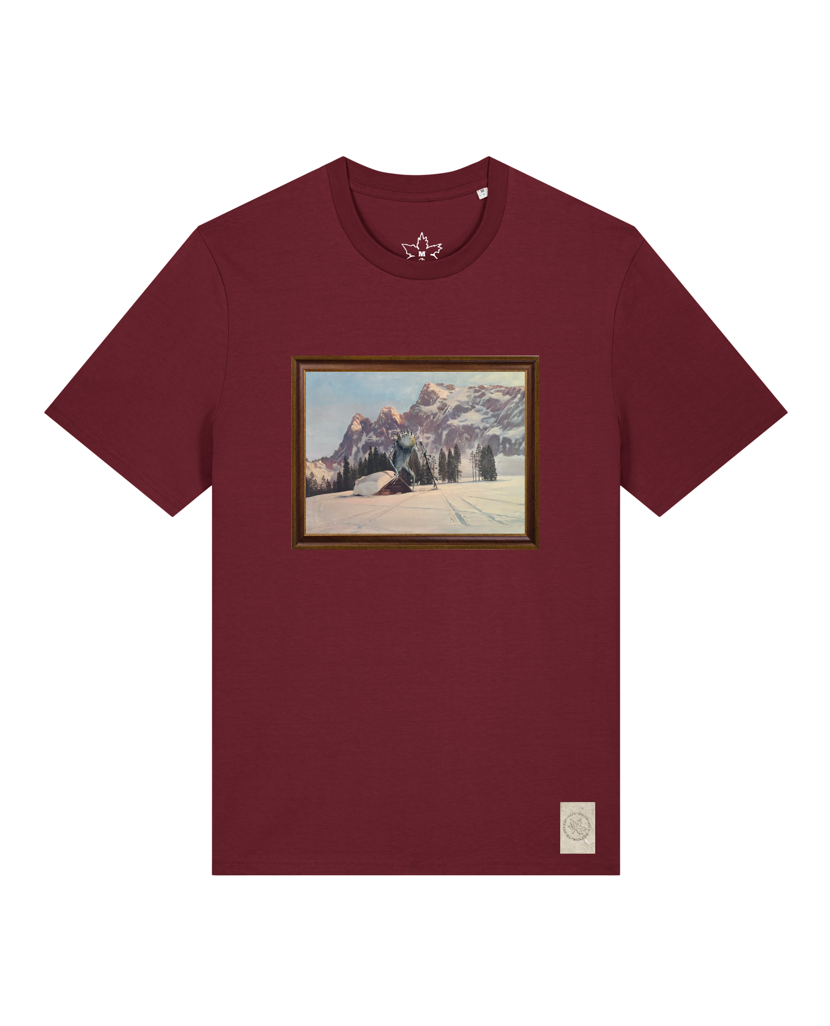 bio-unisex-medium fit-tshirt-rübezahl in spindler myln-sttu169-burgunder rot-front