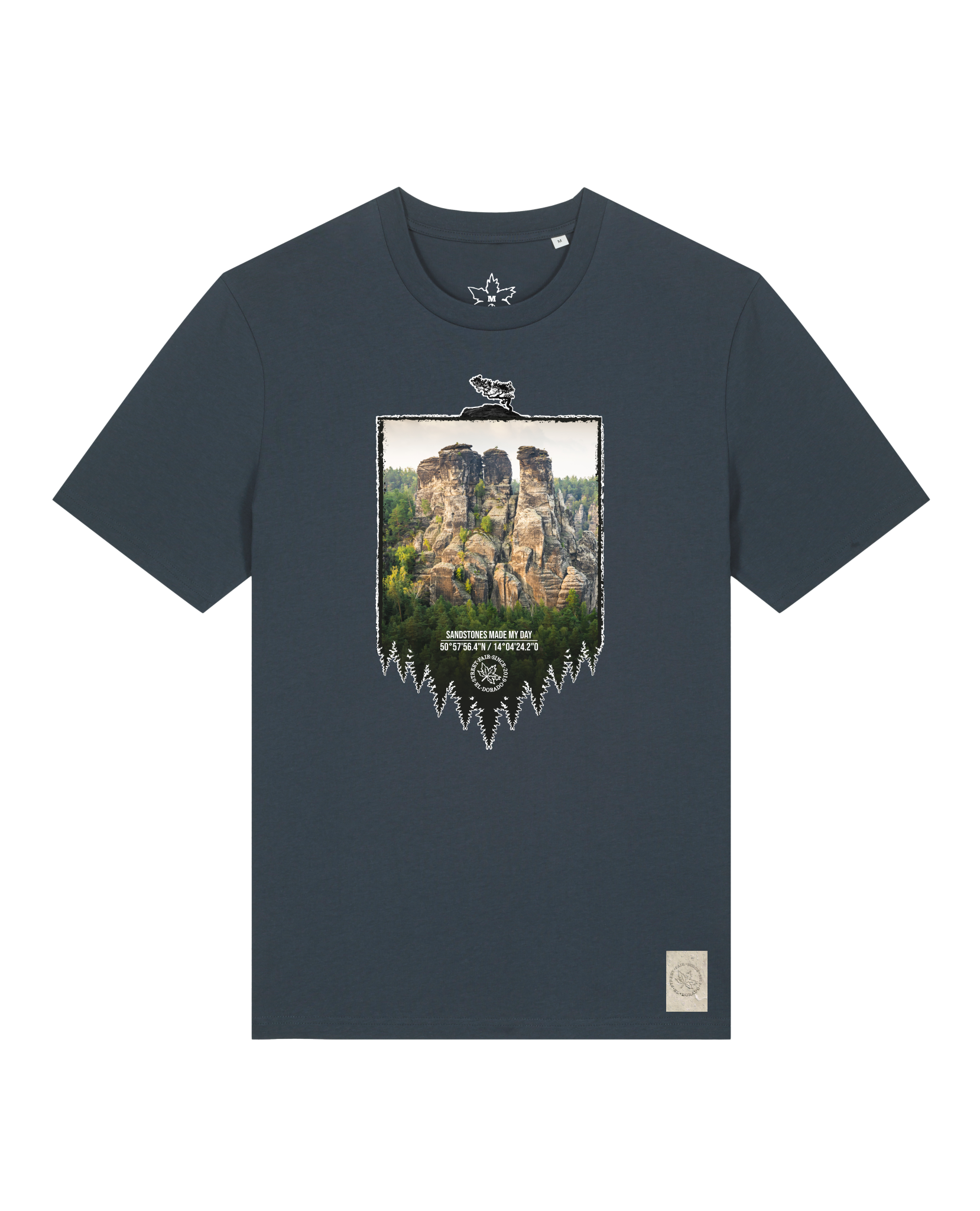 bio-unisex-medium fit-tshirt-sächsische schweiz-sttu169-blaubeernacht-front