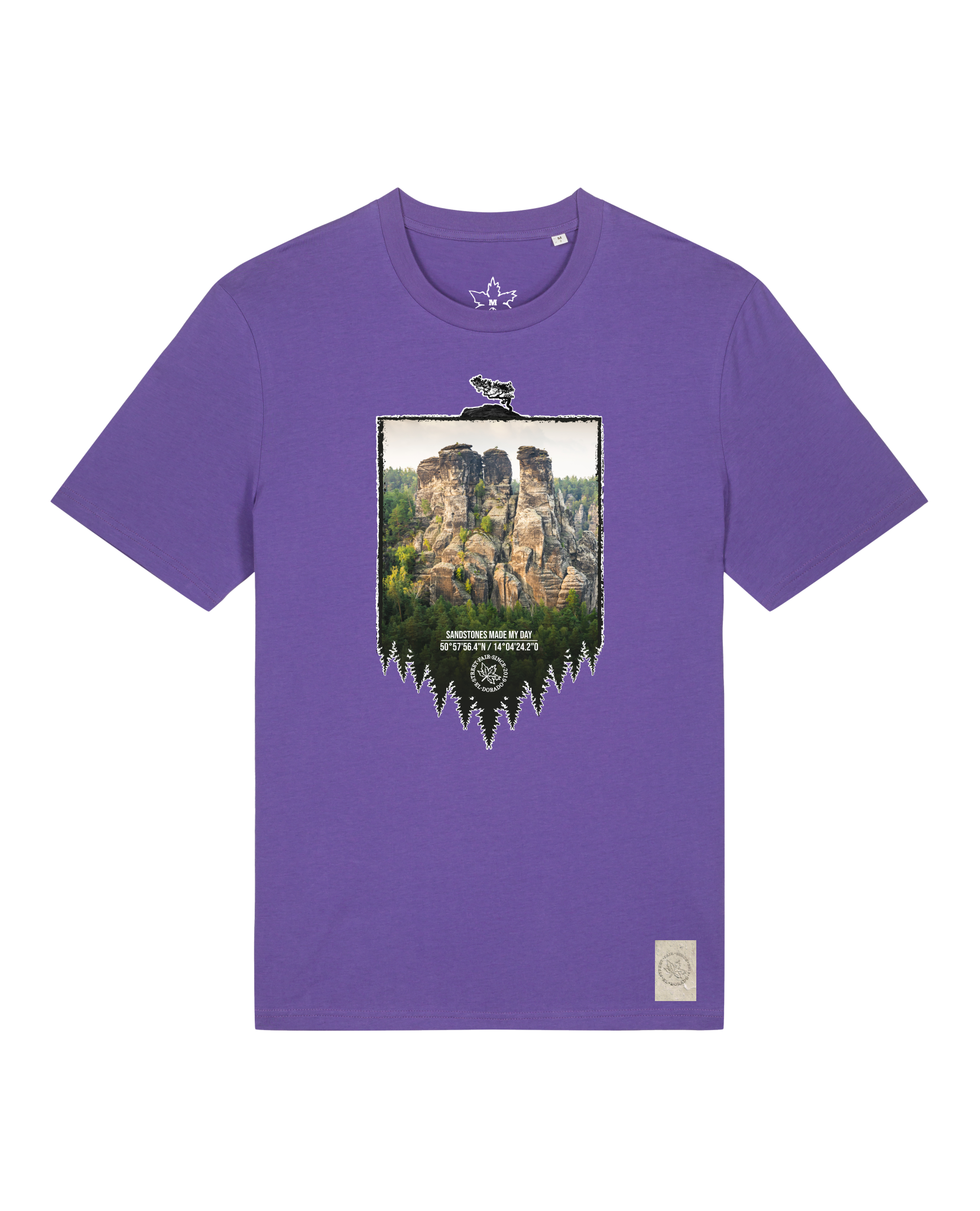 bio-unisex-medium fit-tshirt-sächsische schweiz-sttu169-blaukraut-front