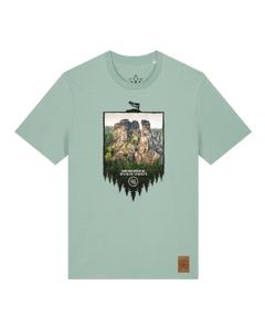 bio-unisex-medium fit-tshirt-sächsische schweiz-sttu169-eukalyptus-front