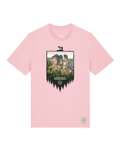 bio-unisex-medium fit-tshirt-sächsische schweiz-sttu169-flamingo-front