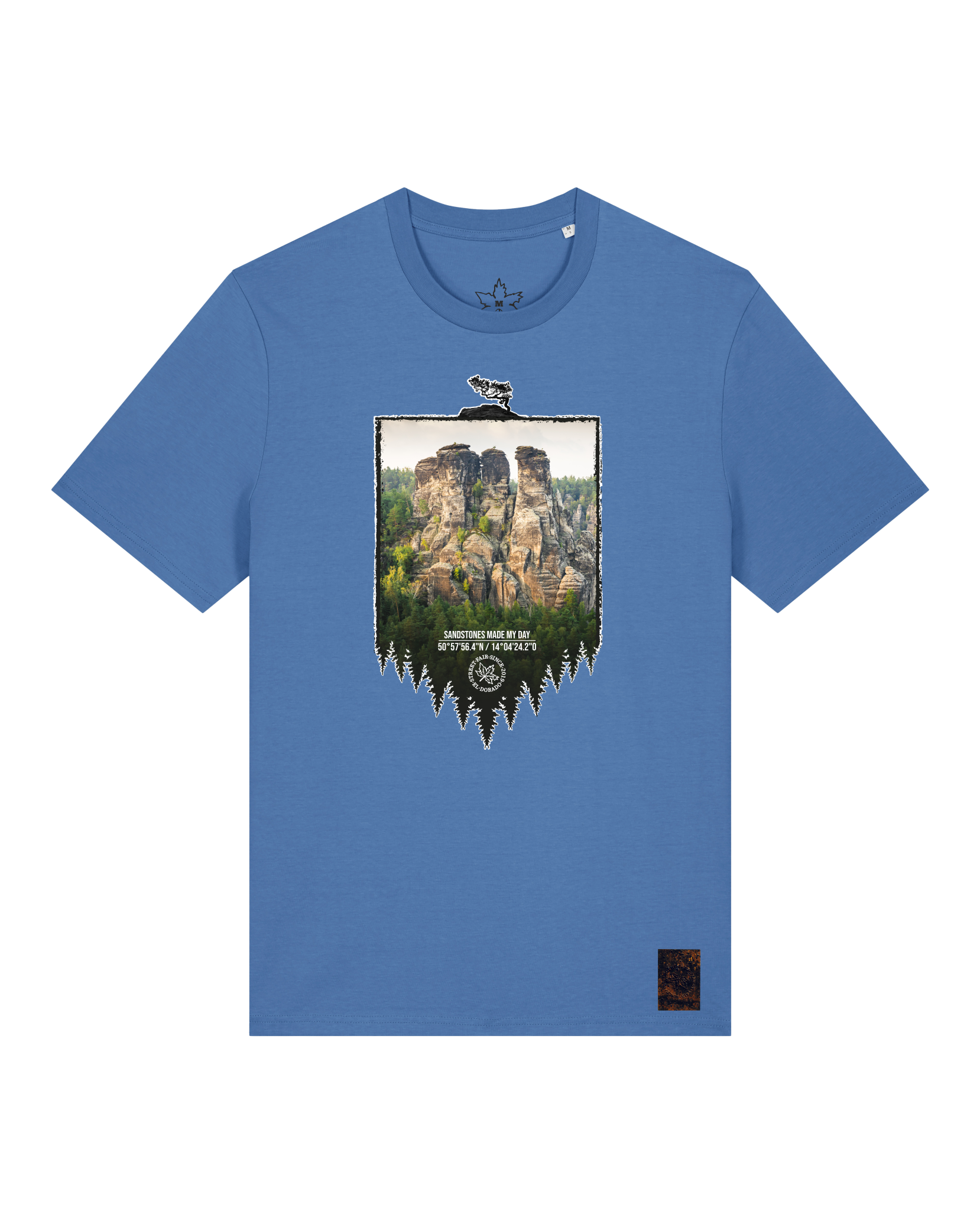 bio-unisex-medium fit-tshirt-sächsische schweiz-sttu169-hortensie-front