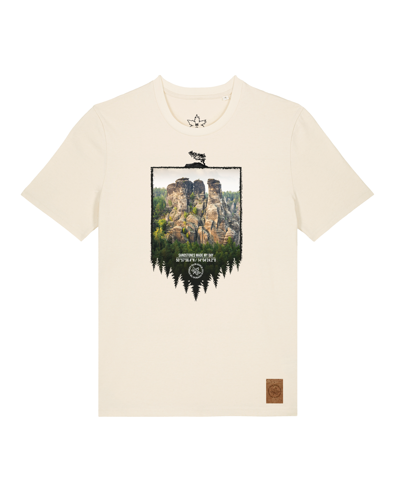 bio-unisex-medium fit-tshirt-sächsische schweiz-sttu169-natur-front