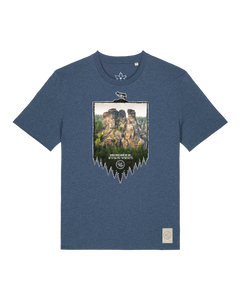 bio-unisex-medium fit-tshirt-sächsische schweiz-sttu169-walblau-front