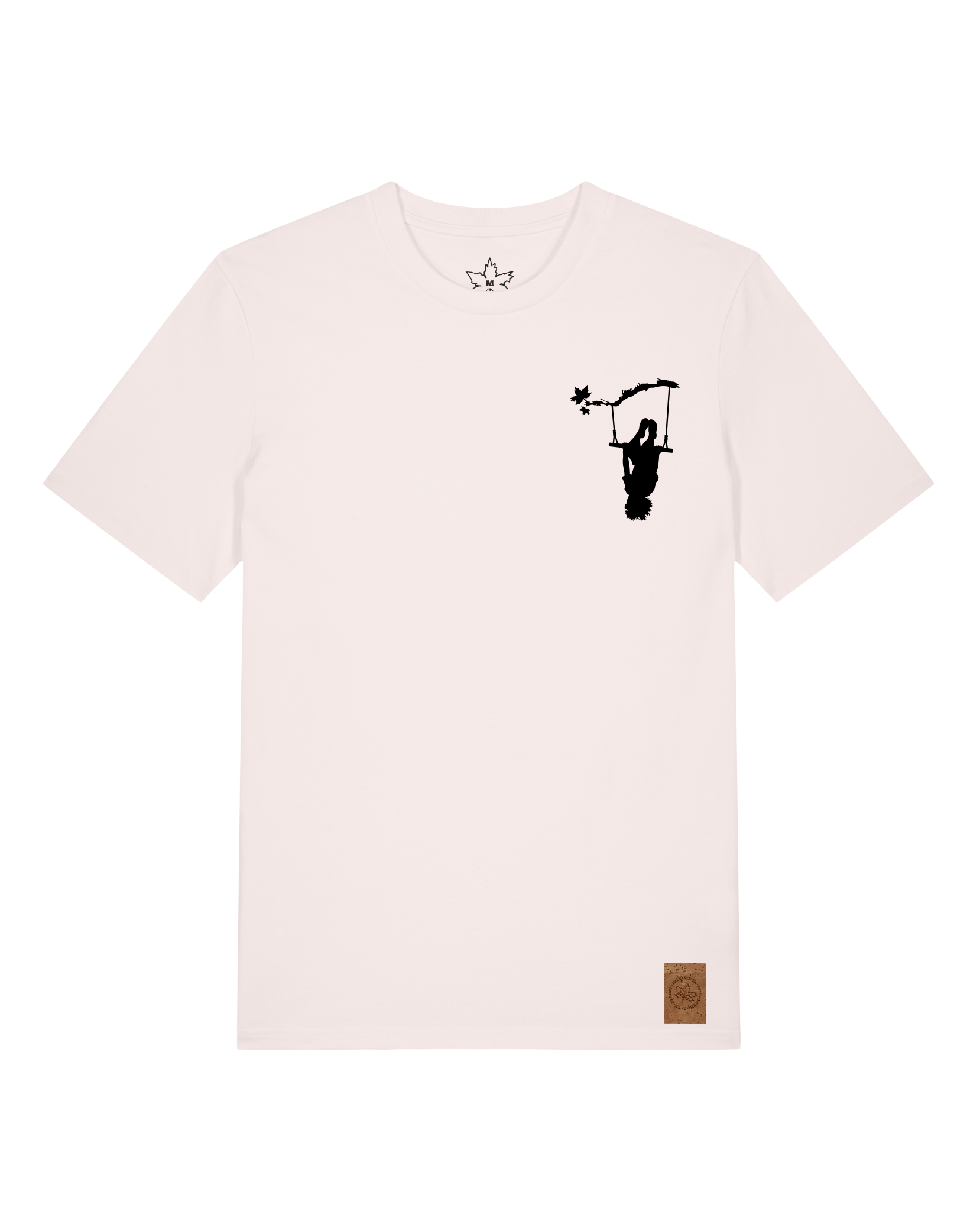 bio-unisex-medium fit-tshirt-schaukeln (backprint)-sttu169-baumwollblute-front