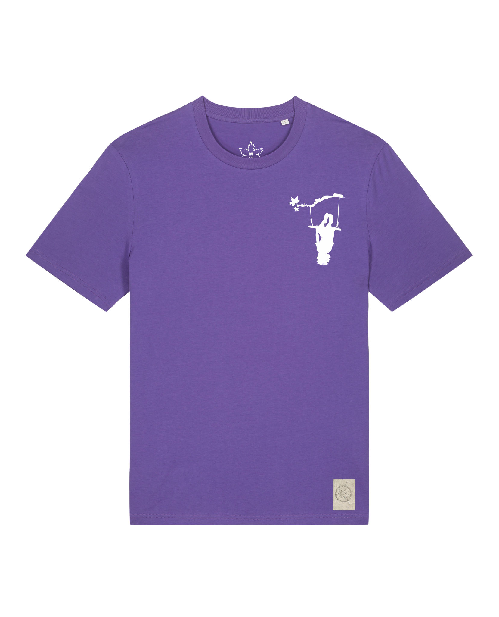 bio-unisex-medium fit-tshirt-schaukeln (backprint)-sttu169-blaukraut-front