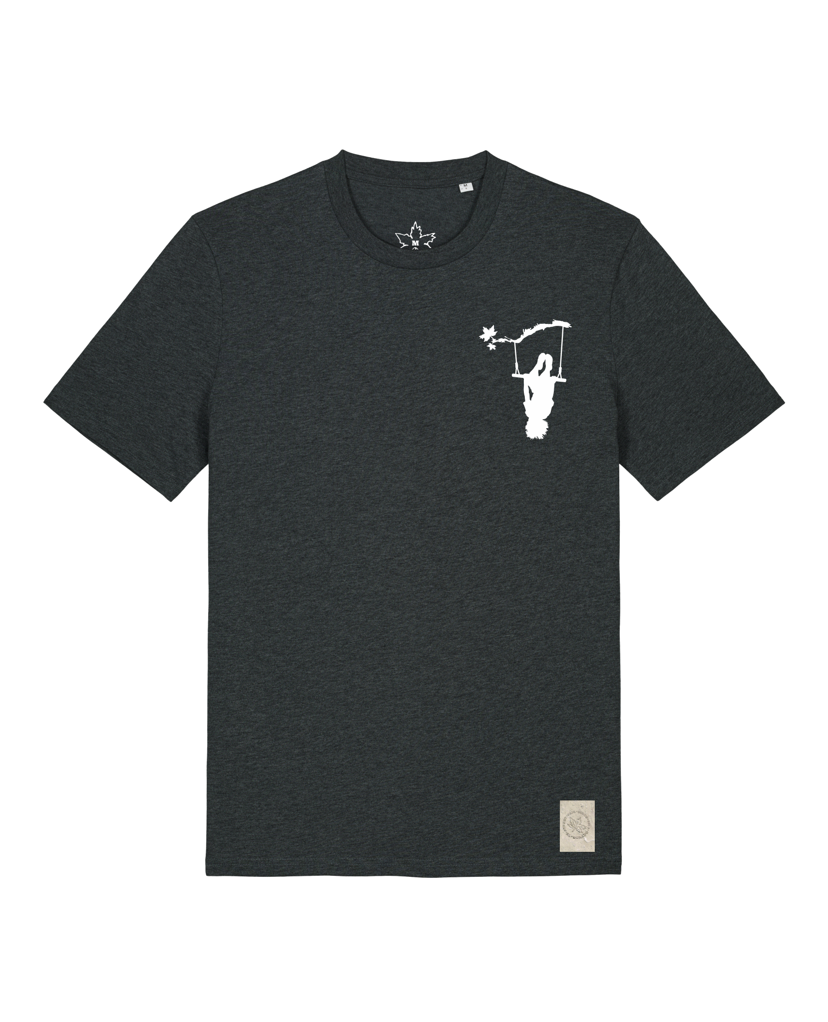 bio-unisex-medium fit-tshirt-schaukeln (backprint)-sttu169-elephant-front