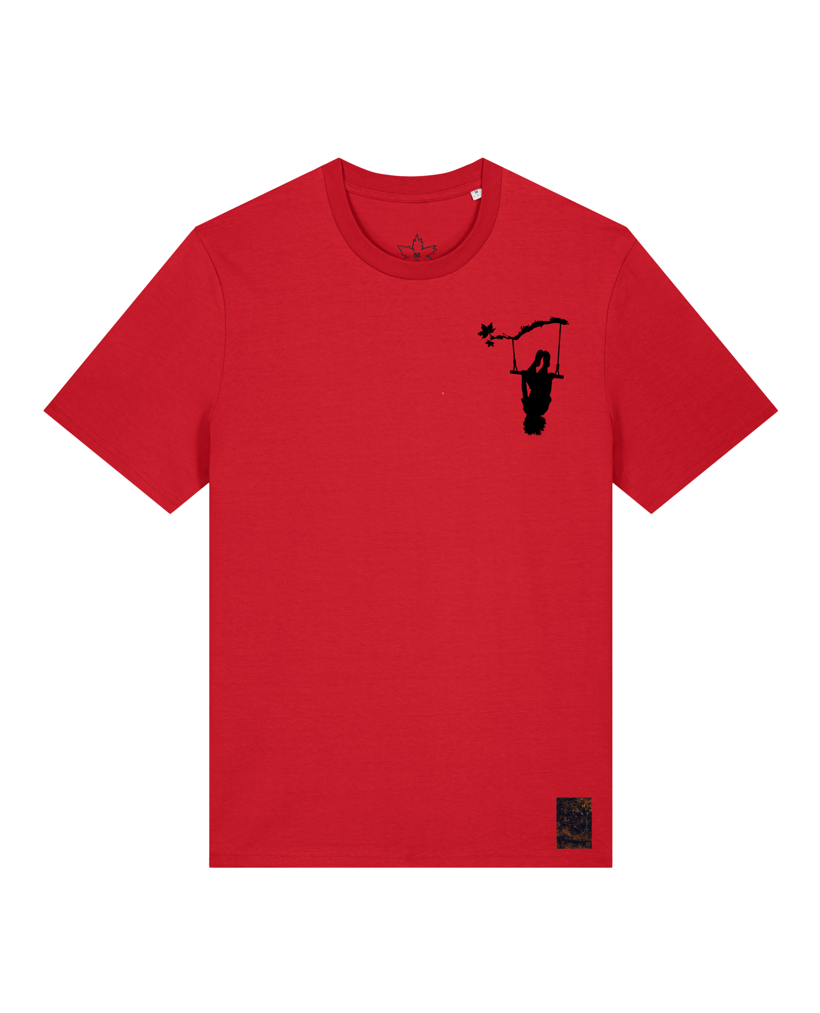 bio-unisex-medium fit-tshirt-schaukeln (backprint)-sttu169-erdbeere-front