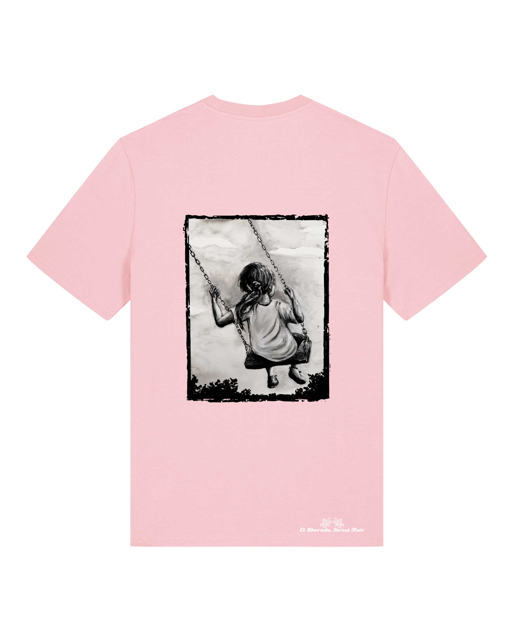 Bio Unisex Medium Fit T-Shirt Schaukeln (Backprint)