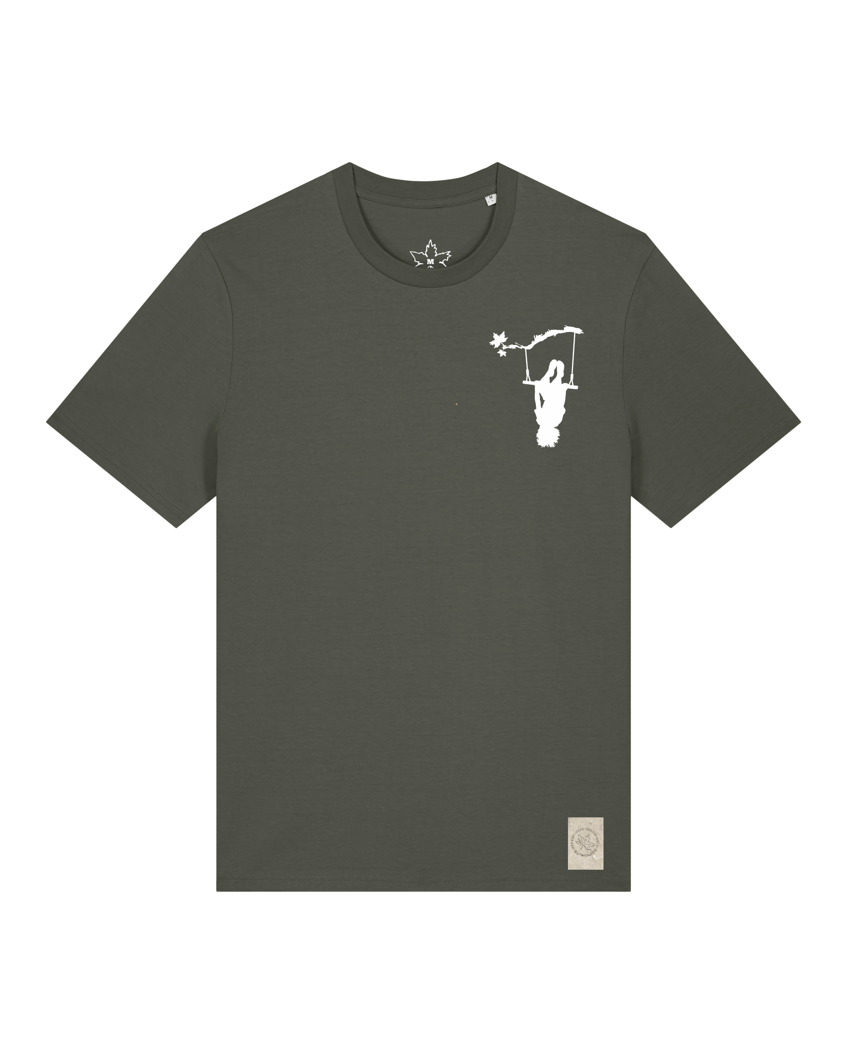 bio-unisex-medium fit-tshirt-schaukeln (backprint)-sttu169-grunkohl-front