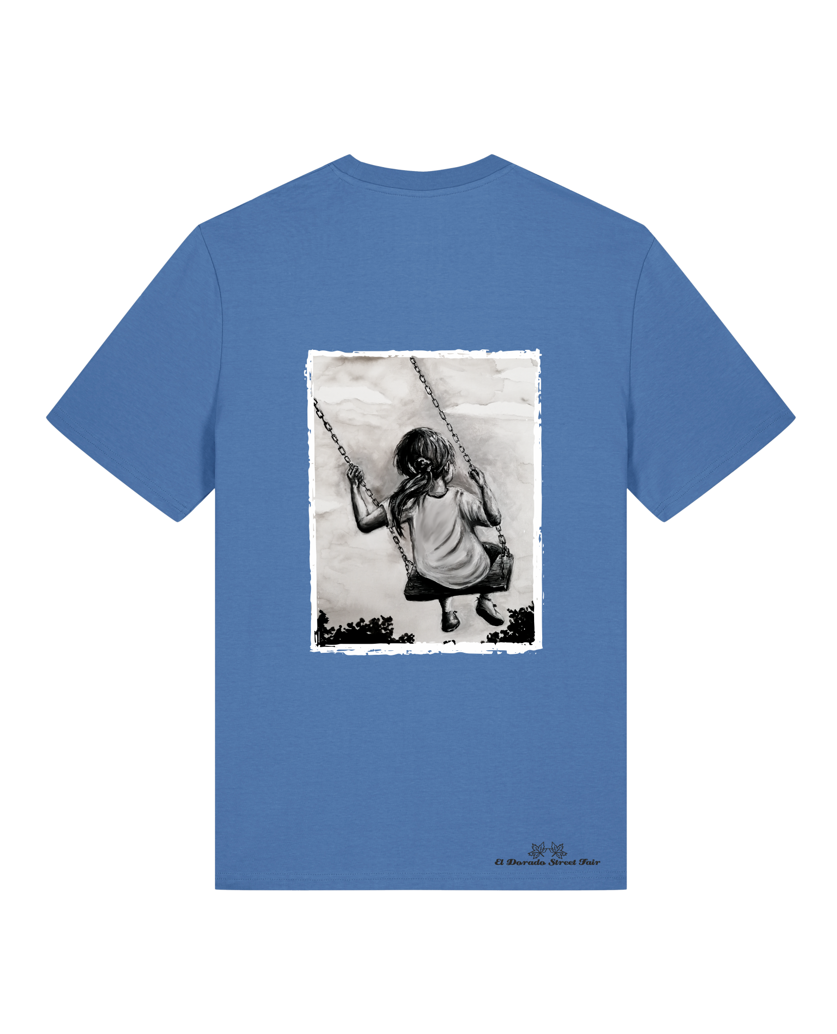 Bio Unisex Medium Fit T-Shirt Schaukeln (Backprint)