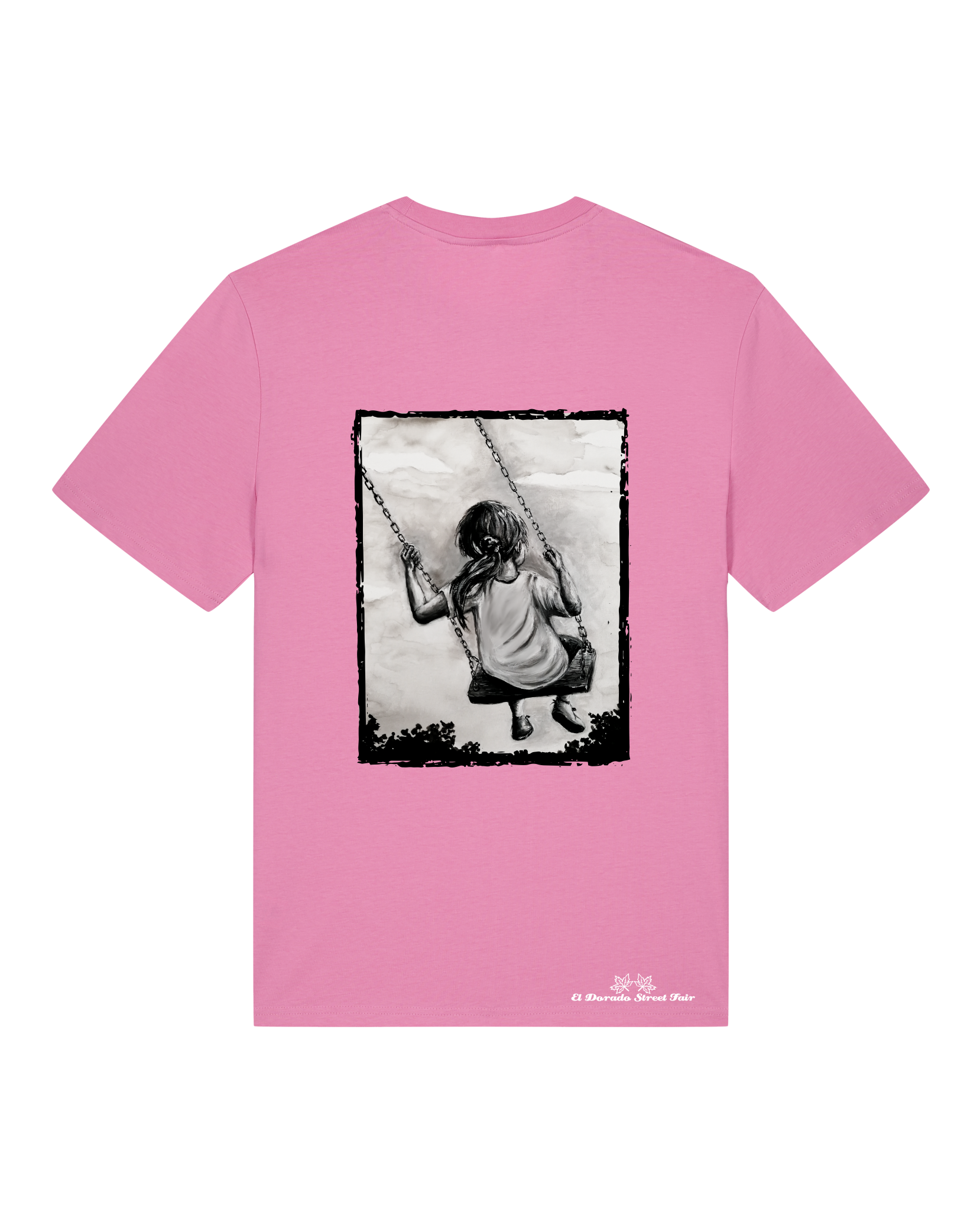 Bio Unisex Medium Fit T-Shirt Schaukeln (Backprint)