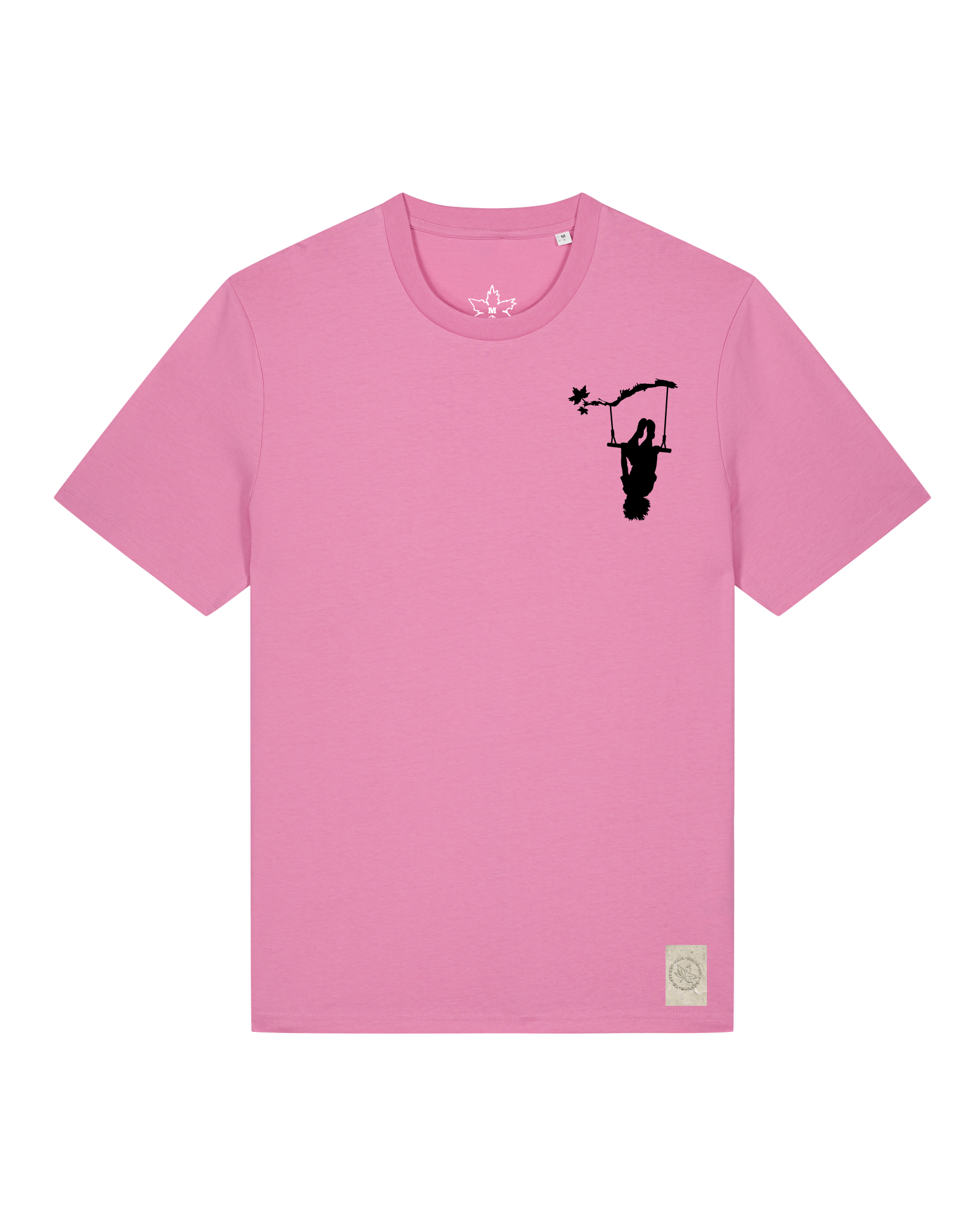 bio-unisex-medium fit-tshirt-schaukeln (backprint)-sttu169-kaugummi-front