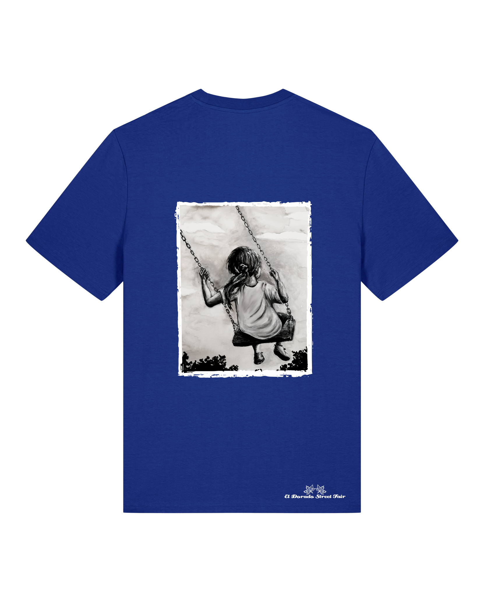 Bio Unisex Medium Fit T-Shirt Schaukeln (Backprint)