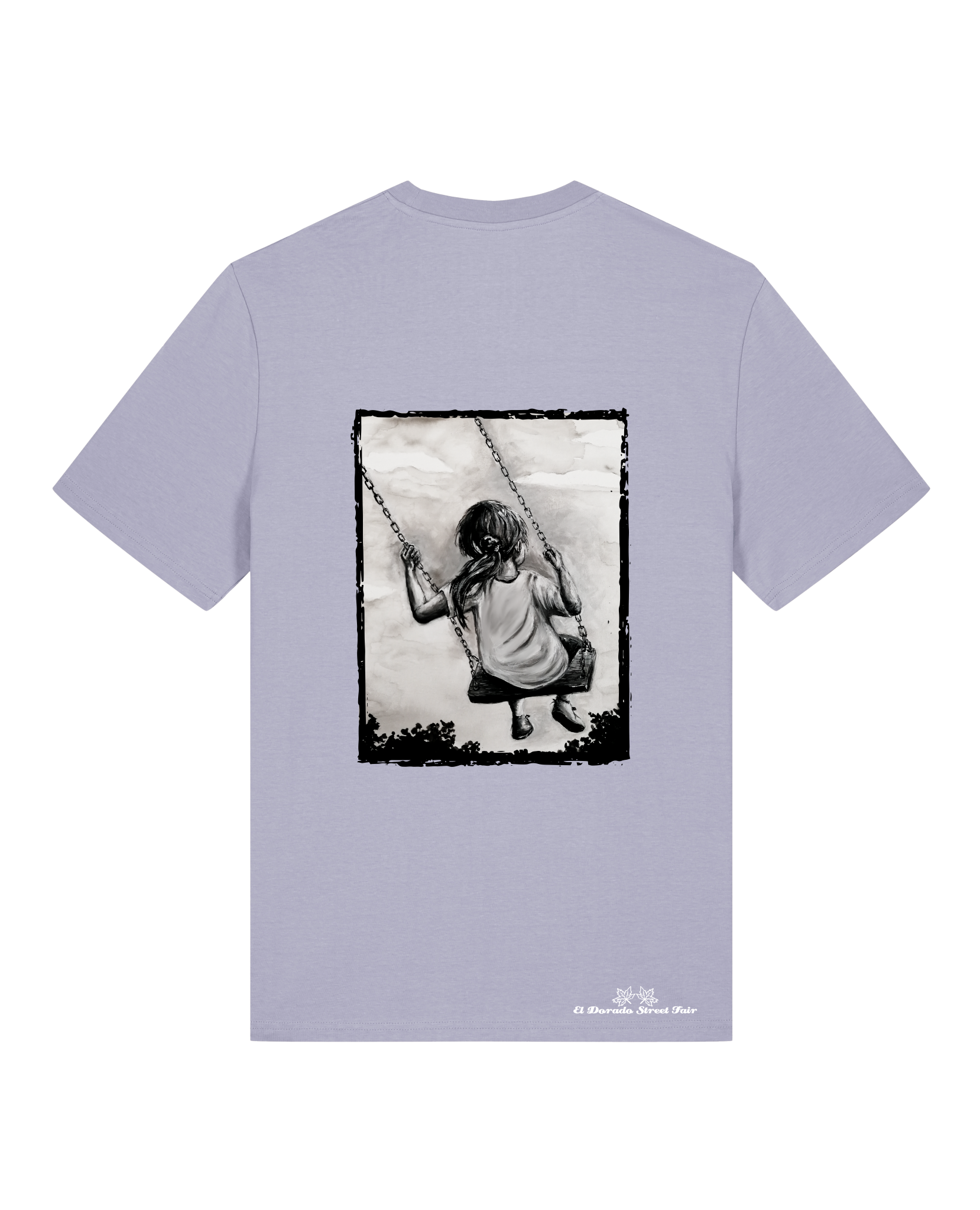 Bio Unisex Medium Fit T-Shirt Schaukeln (Backprint)