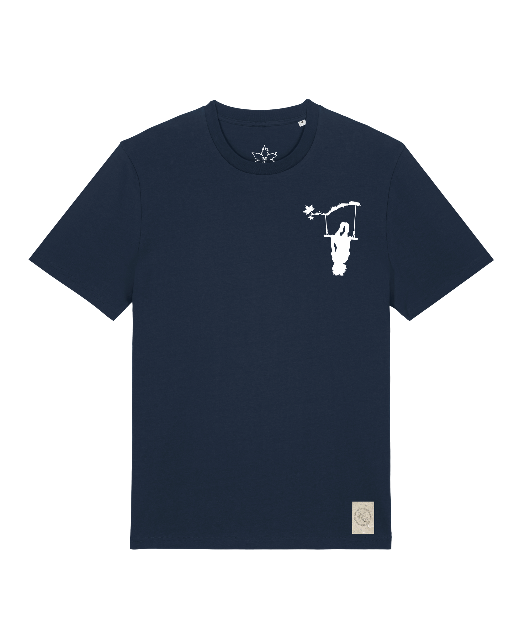 bio-unisex-medium fit-tshirt-schaukeln (backprint)-sttu169-marine-front