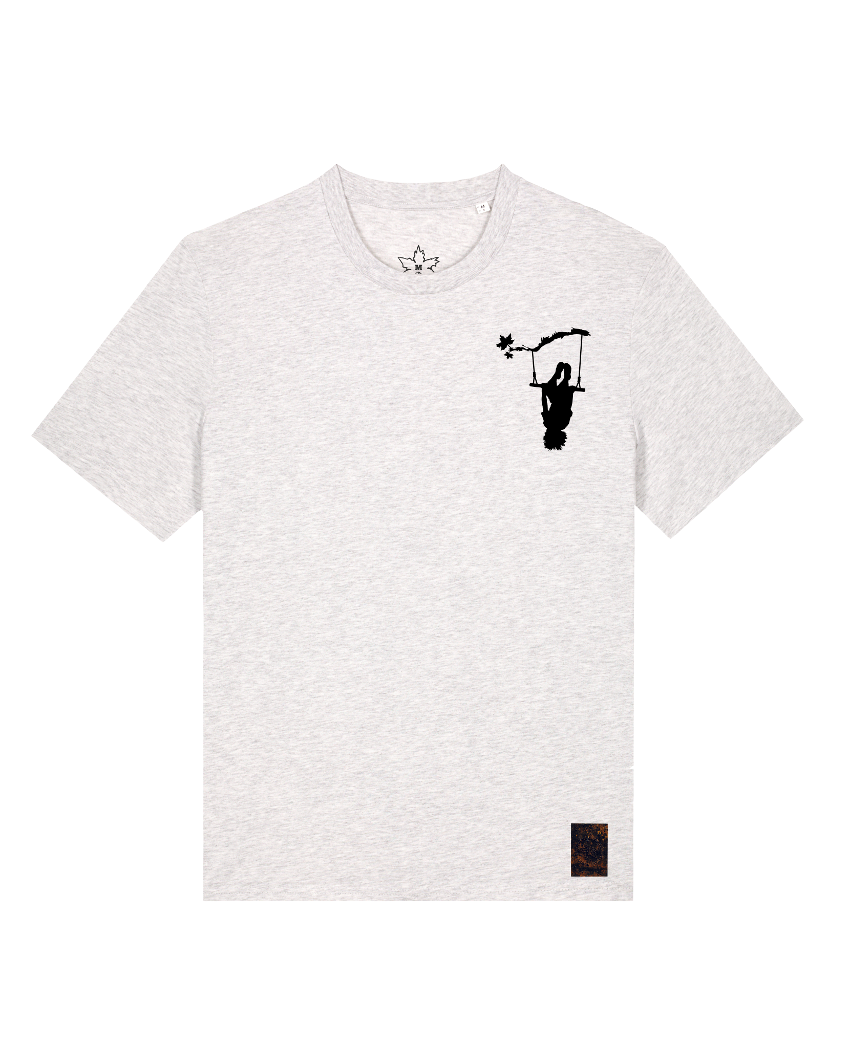 bio-unisex-medium fit-tshirt-schaukeln (backprint)-sttu169-rennmaus-front