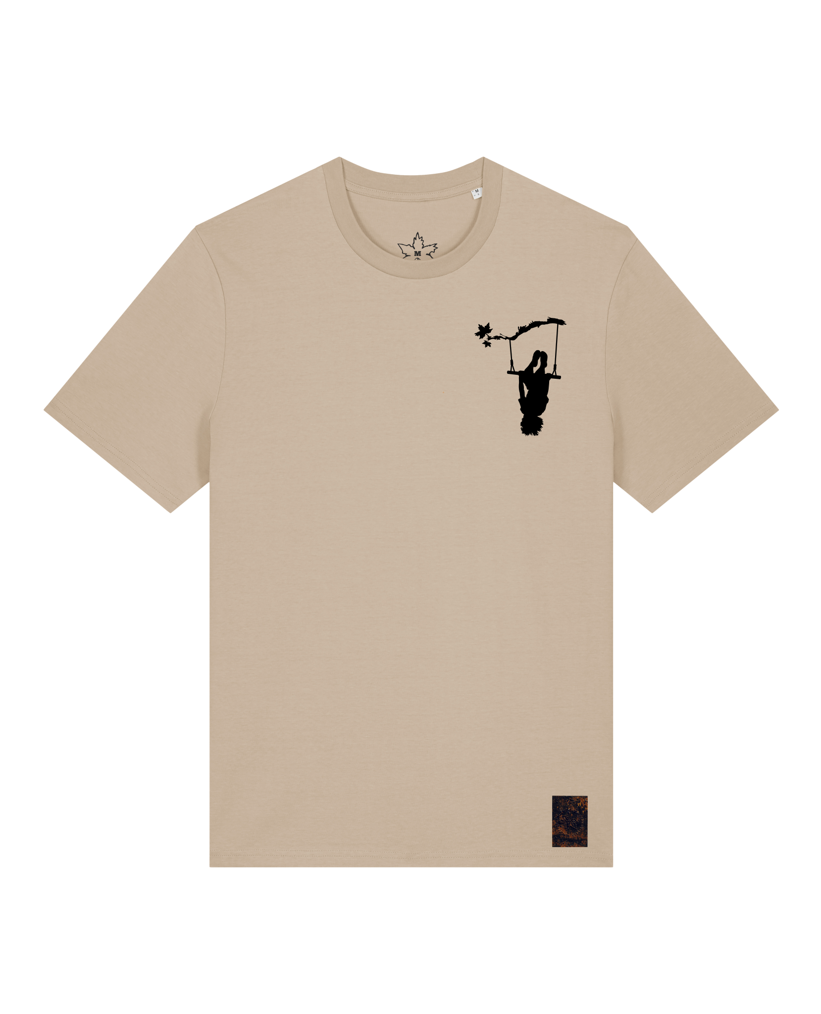 bio-unisex-medium fit-tshirt-schaukeln (backprint)-sttu169-treibsand-front