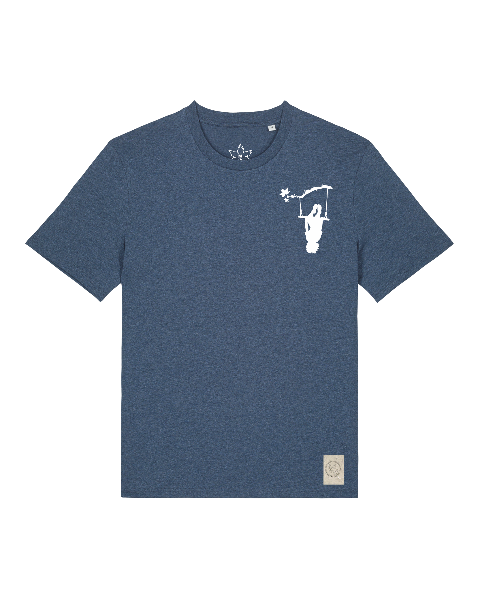 bio-unisex-medium fit-tshirt-schaukeln (backprint)-sttu169-walblau-front