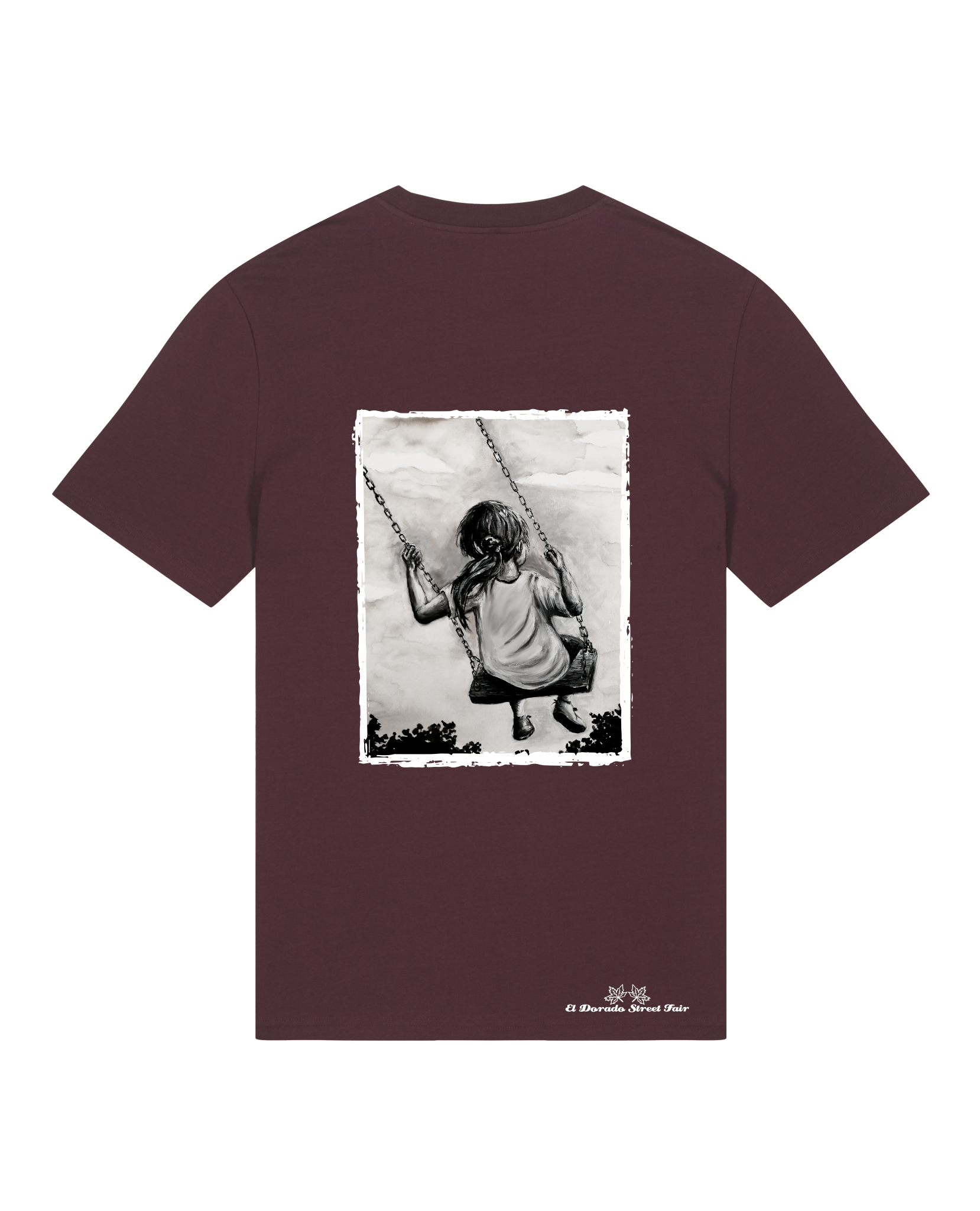 Bio Unisex Medium Fit T-Shirt Schaukeln (Backprint)