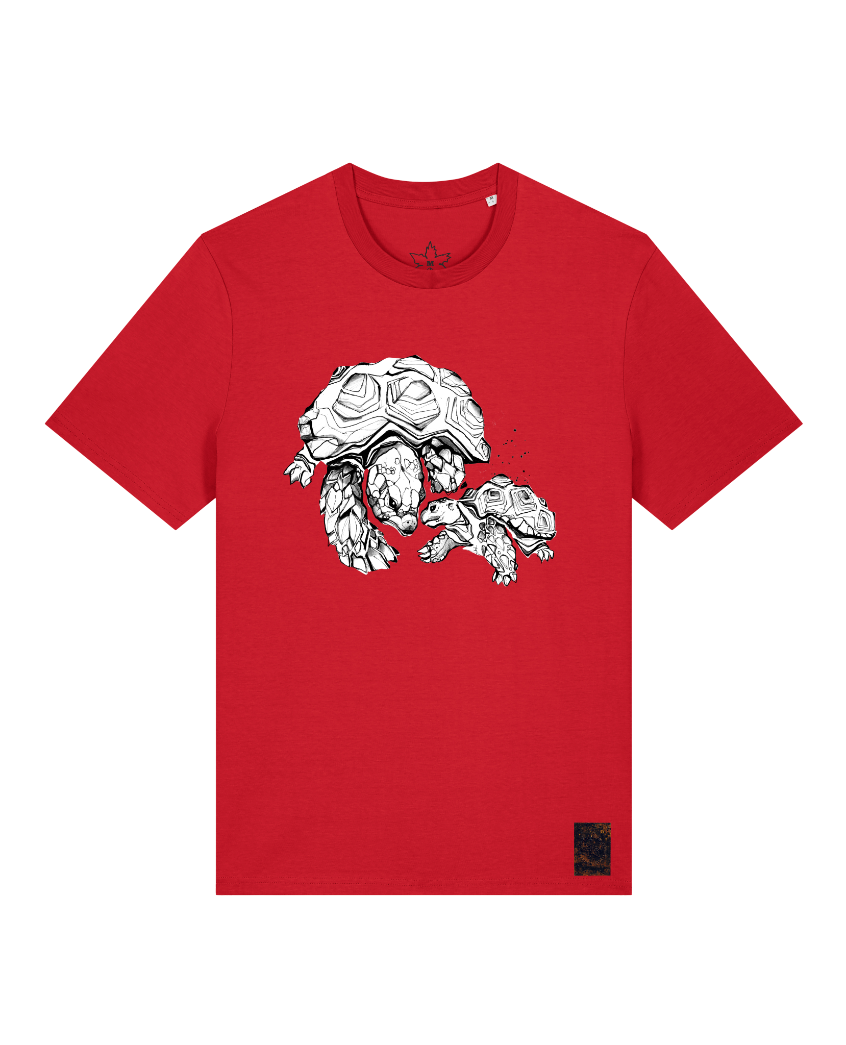 bio-unisex-medium fit-tshirt-schildkrötis-sttu169-erdbeere-front