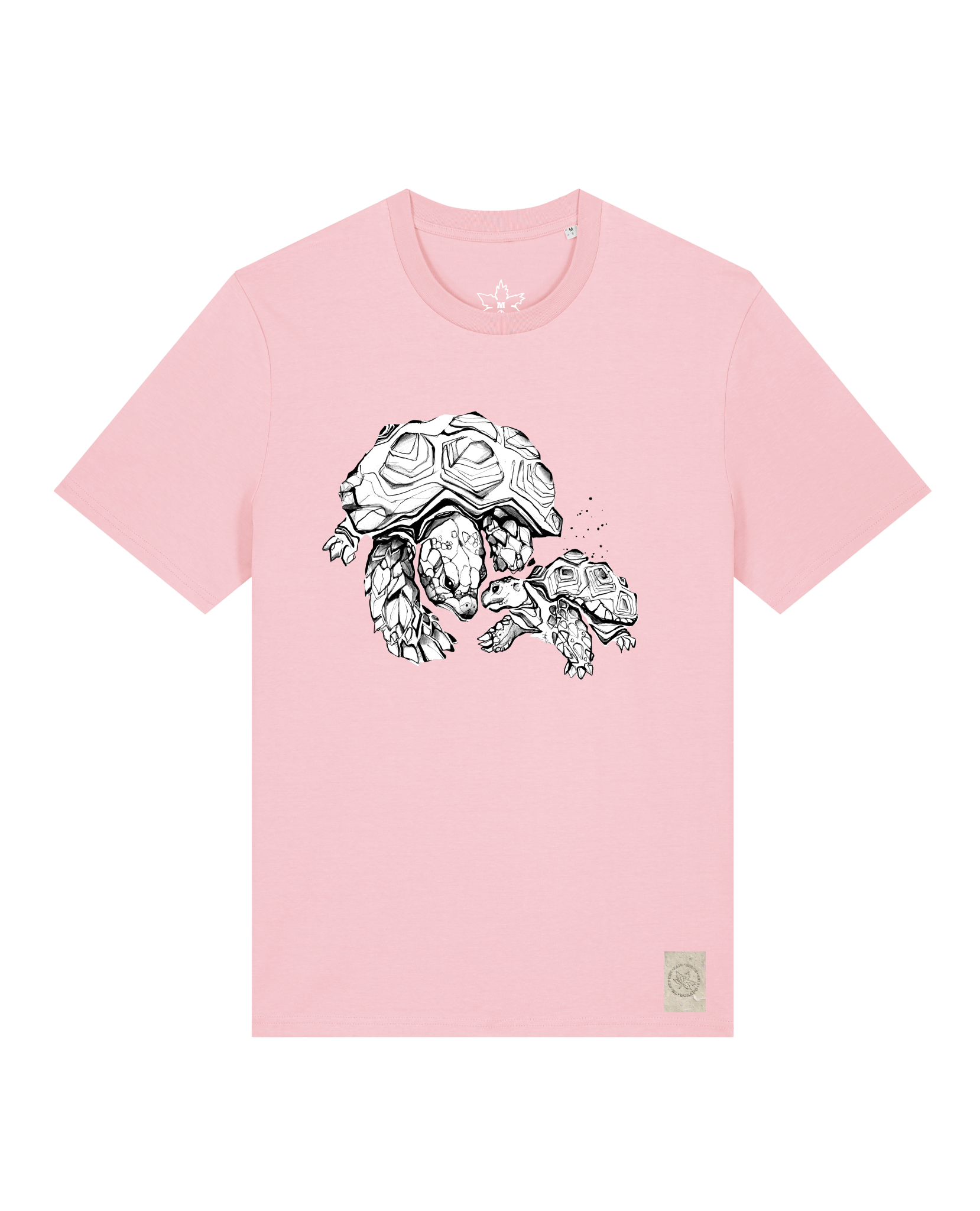 bio-unisex-medium fit-tshirt-schildkrötis-sttu169-flamingo-front
