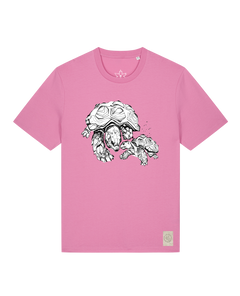 bio-unisex-medium fit-tshirt-schildkrötis-sttu169-kaugummi-front
