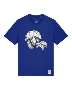 bio-unisex-medium fit-tshirt-schildkrötis-sttu169-kornblume-front