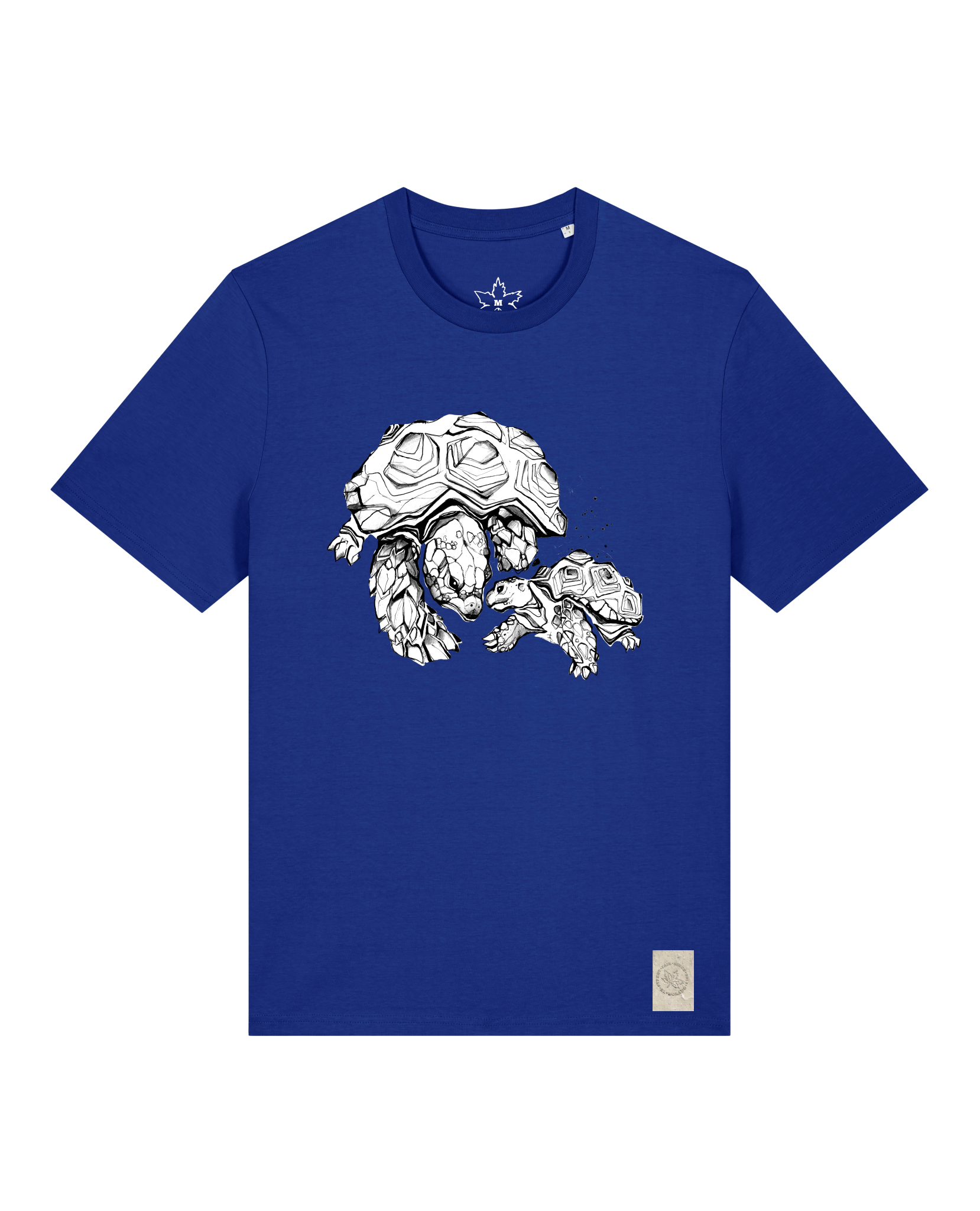bio-unisex-medium fit-tshirt-schildkrötis-sttu169-kornblume-front