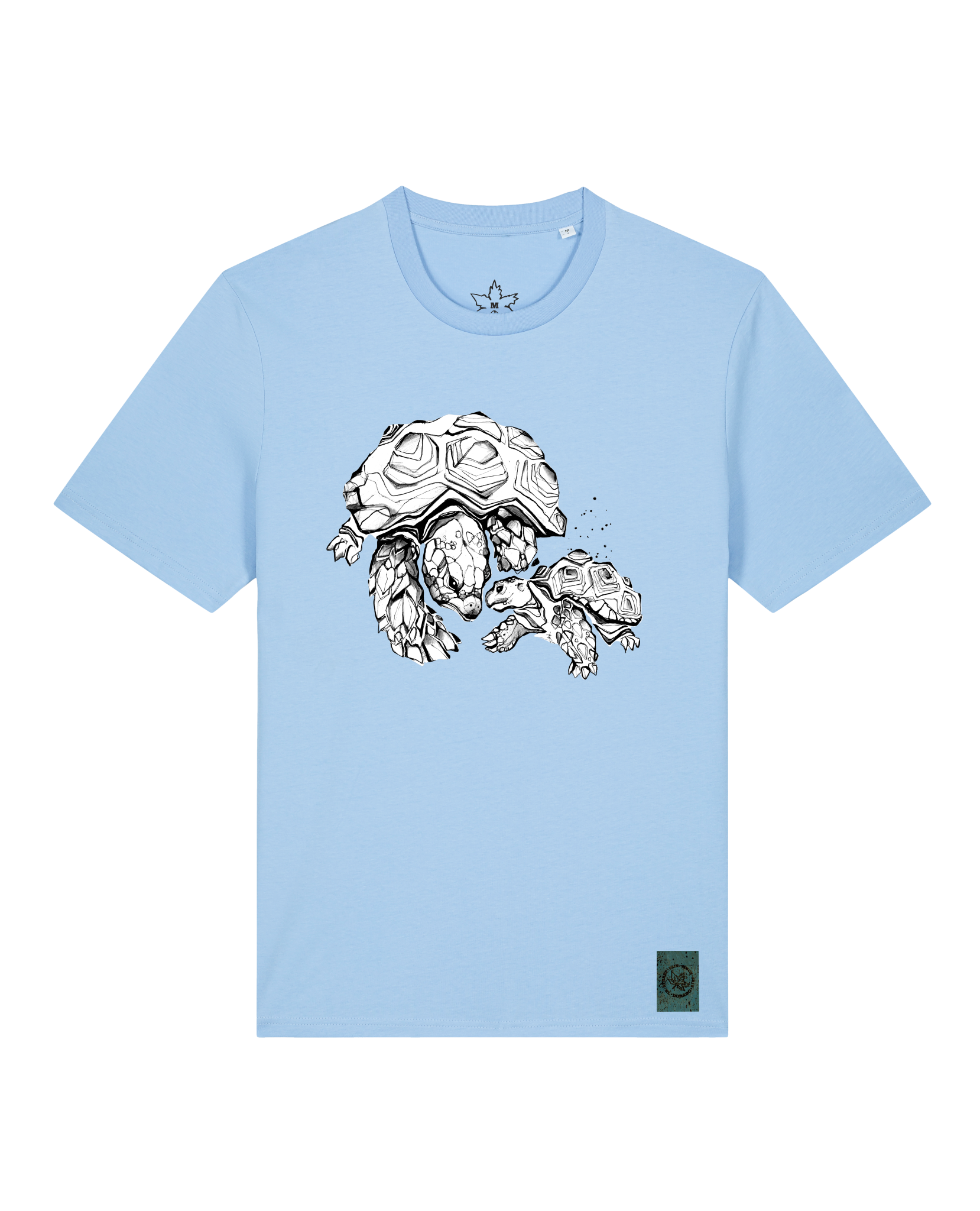 bio-unisex-medium fit-tshirt-schildkrötis-sttu169-lagune-front