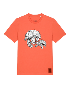 bio-unisex-medium fit-tshirt-schildkrötis-sttu169-mandarine-front