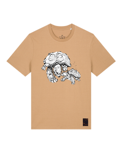 bio-unisex-medium fit-tshirt-schildkrötis-sttu169-meersand-front