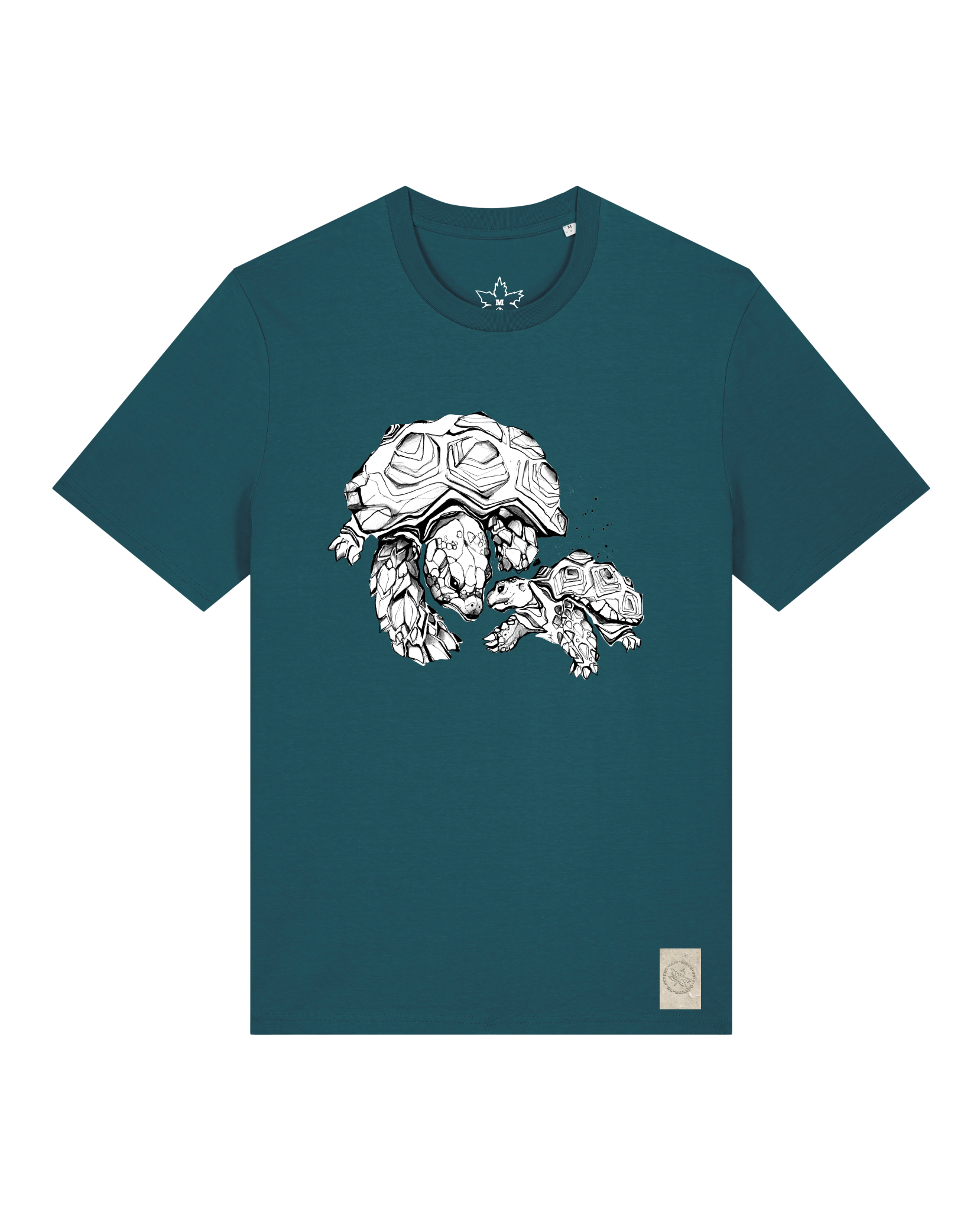 bio-unisex-medium fit-tshirt-schildkrötis-sttu169-nordmanntanne-front