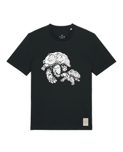 bio-unisex-medium fit-tshirt-schildkrötis-sttu169-schwarz-front