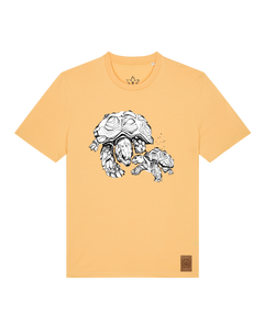 bio-unisex-medium fit-tshirt-schildkrötis-sttu169-senfkorn-front