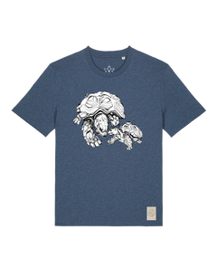 bio-unisex-medium fit-tshirt-schildkrötis-sttu169-walblau-front