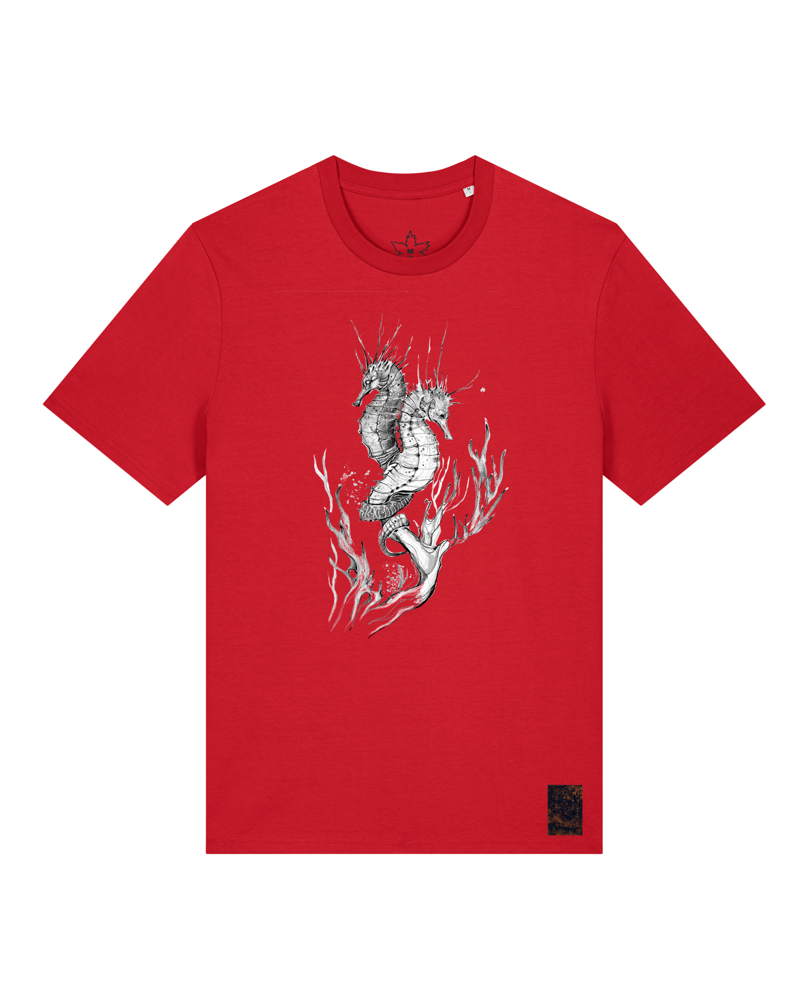 bio-unisex-medium fit-tshirt-seepferdchen-sttu169-erdbeere-front