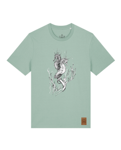 bio-unisex-medium fit-tshirt-seepferdchen-sttu169-eukalyptus-front