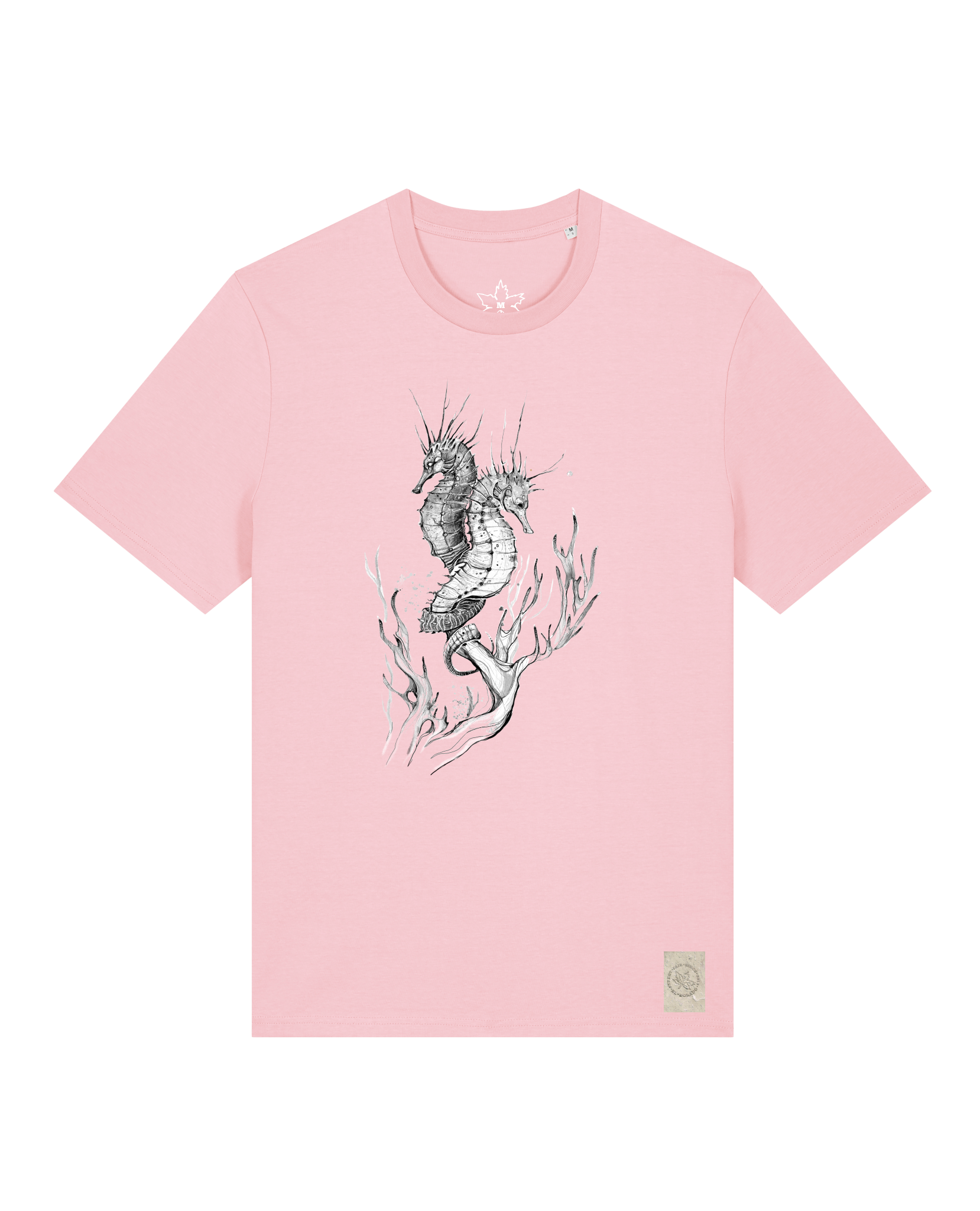 bio-unisex-medium fit-tshirt-seepferdchen-sttu169-flamingo-front