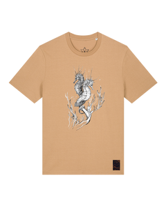 bio-unisex-medium fit-tshirt-seepferdchen-sttu169-meersand-front