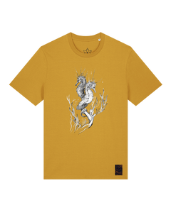 bio-unisex-medium fit-tshirt-seepferdchen-sttu169-senf-front