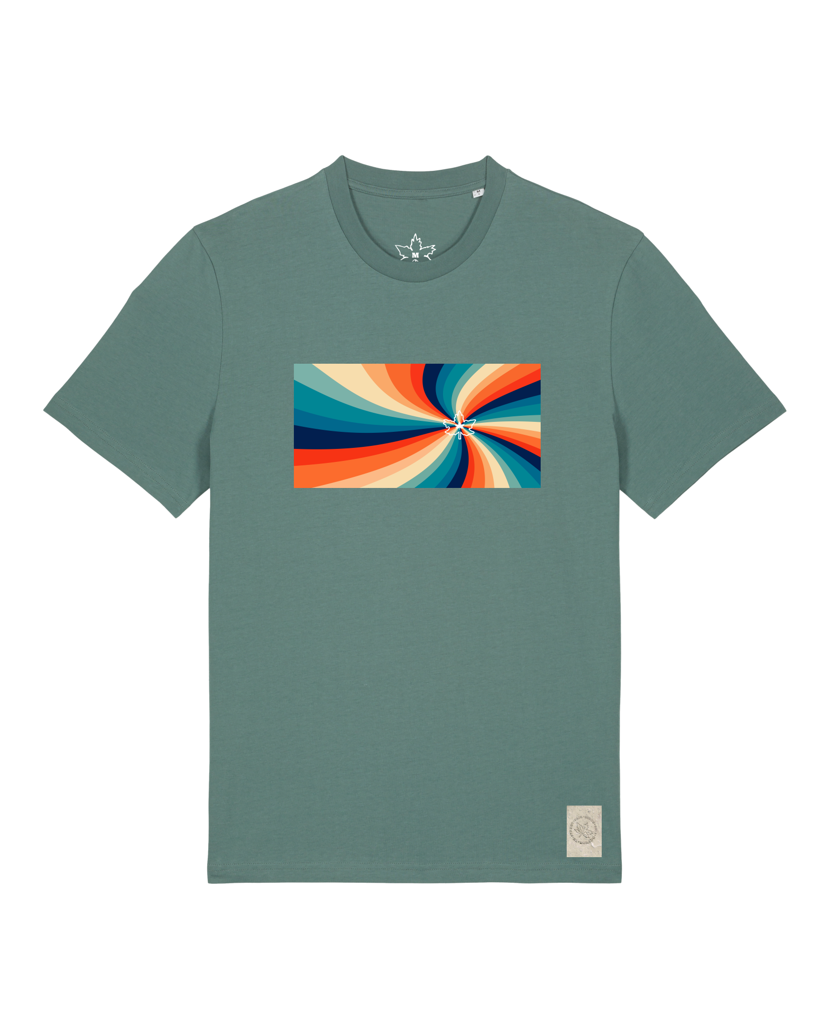 bio-unisex-medium fit-tshirt-six tees-sttu169-blautanne-front