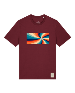 bio-unisex-medium fit-tshirt-six tees-sttu169-burgunder rot-front
