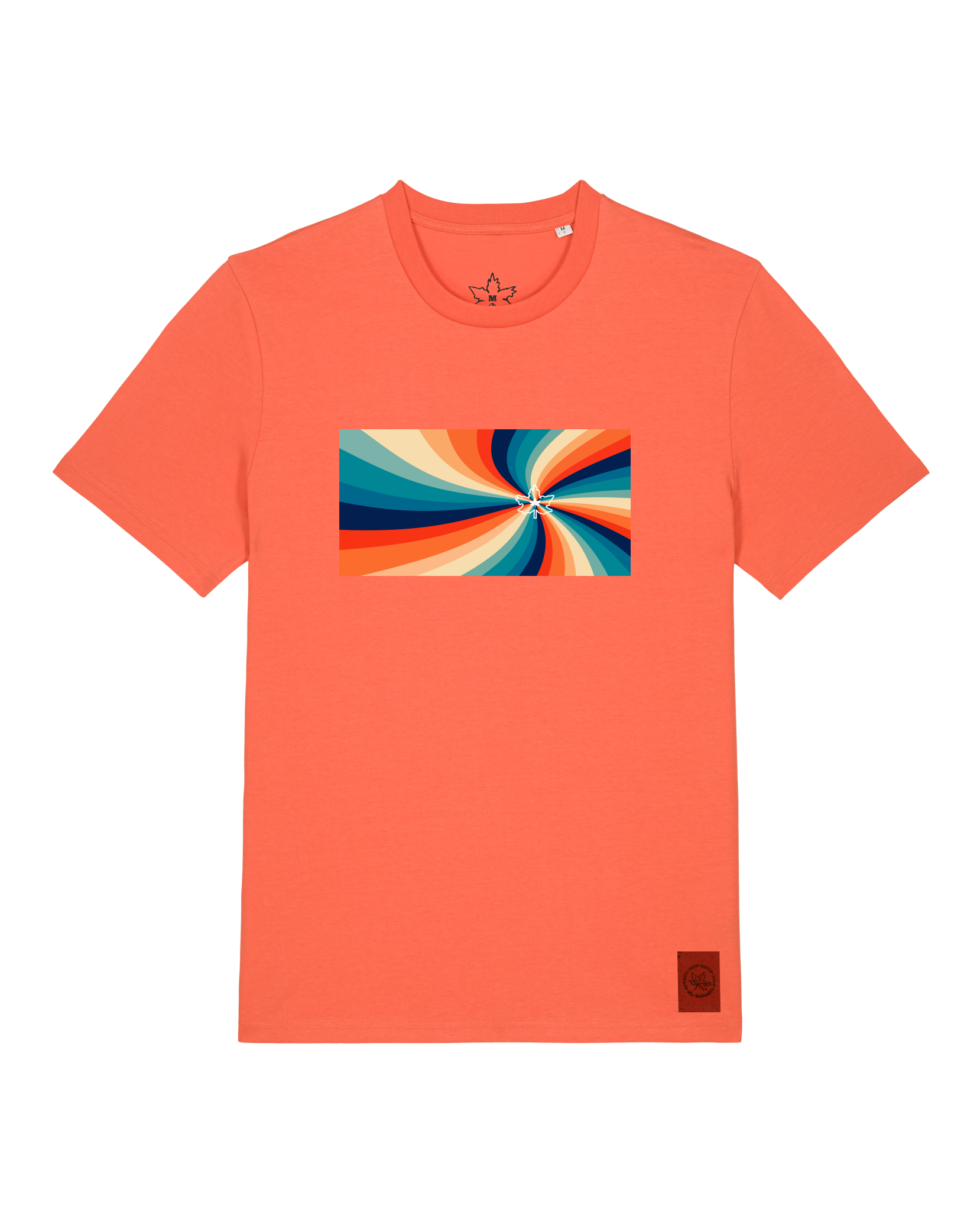 bio-unisex-medium fit-tshirt-six tees-sttu169-mandarine-front