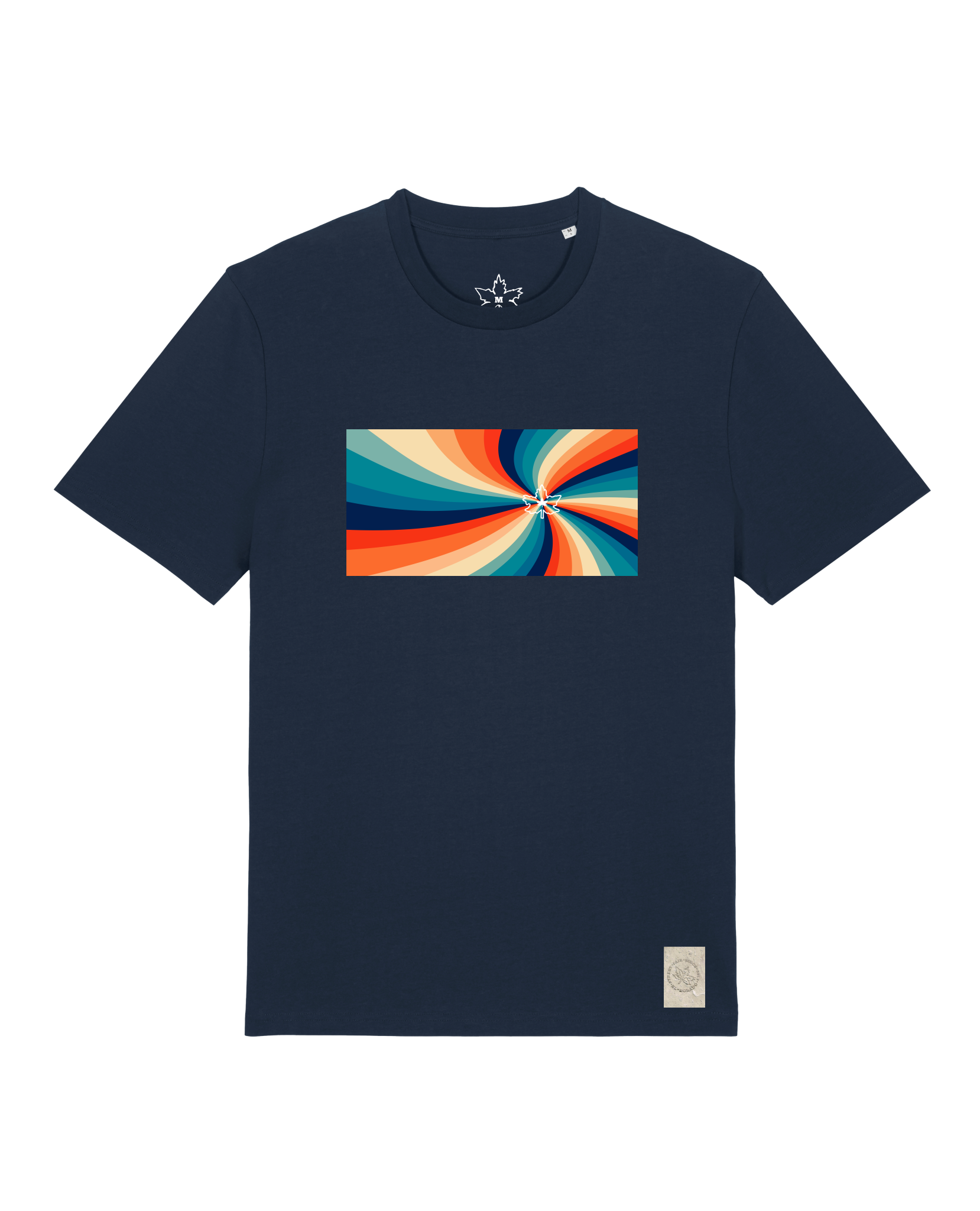 bio-unisex-medium fit-tshirt-six tees-sttu169-marine-front