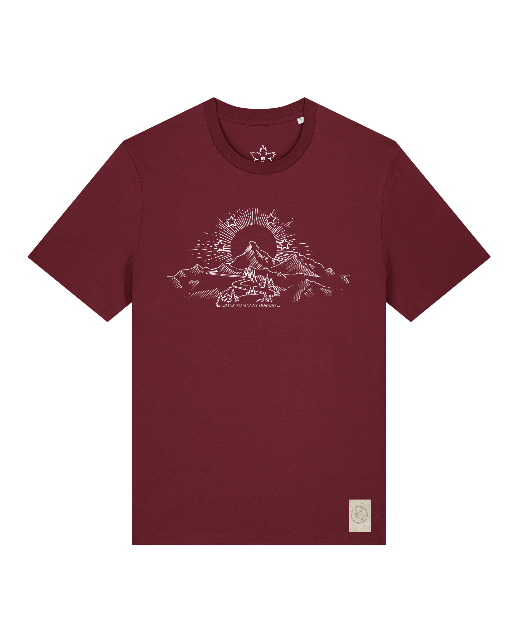 bio-unisex-medium fit-tshirt-skizzle mounty-sttu169-burgunder rot-front